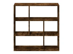 Librería divisora madera roble ahumado 102x29x103,5 cm