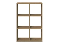Librería divisora madera roble artisan 69,5x29x103,5 cm