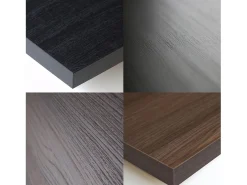Librería estantería, 162x67x31cm, Con Almacenaje, Roble oscuro y Negro