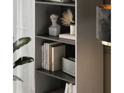 Librería gris 60x40x180 eliza