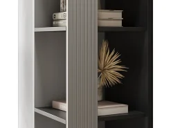 Librería gris 36x36x188 eliza