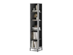 Librería gris 36x36x188 eliza