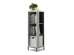 Librería gris 36x36x120 eliza