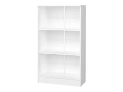 Librería haaus Flint, 2 estantes, Blanco, 70 x 32 x 122 cm