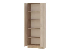Librería haaus Flint, 2 puertas, Roble Sonoma, 70 x 32 x 196 cm