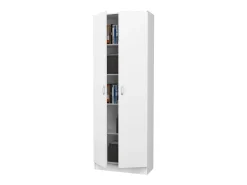 Librería haaus Flint, 2 puertas, Blanco, 70 x 32 x 196 cm