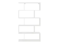 Librería haaus Kimo, 5 compartimentos, Blanco, 90 x 20 x 160 cm