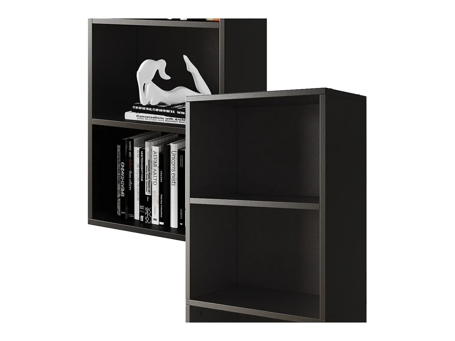 Librería negro 40x24x132 bob