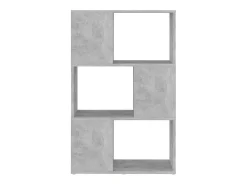 Librería separador contrachapada gris hormigón 60x24x94 cm