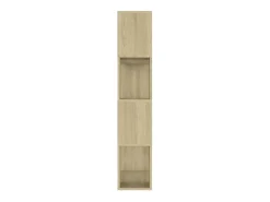 Librería separador contrachapada roble Sonoma 80x24x124,5 cm
