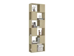 Librería separador contrachapada roble Sonoma 60x24x186 cm