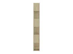 Librería separador contrachapada roble Sonoma 60x24x186 cm