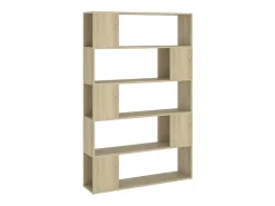 Librería separador contrachapada roble Sonoma 100x24x155 cm