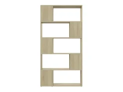 Librería separador contrachapada roble Sonoma 80x24x155 cm