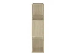 Librería separador madera contrachapada roble Sonoma 80x24x94cm