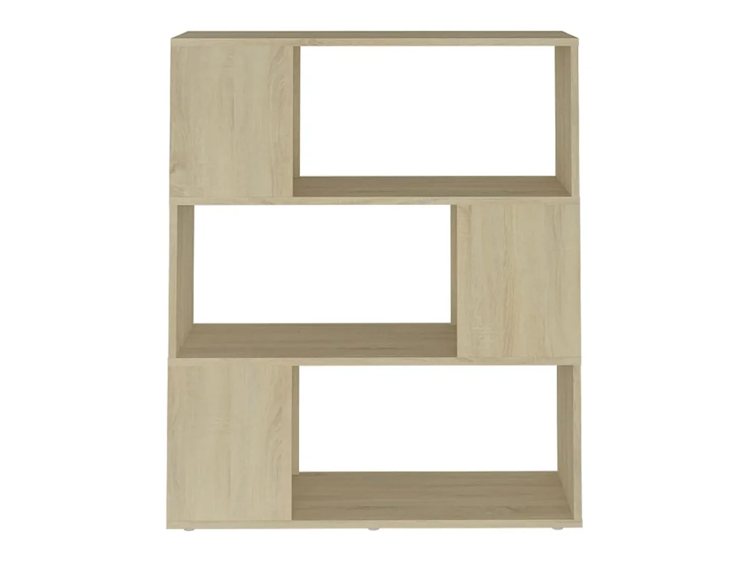 Librería separador madera contrachapada roble Sonoma 80x24x94cm