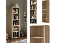 Librería sonoma 40x24x132 bob