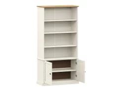 Librería VIGO madera maciza de pino blanco 85x35x170 cm