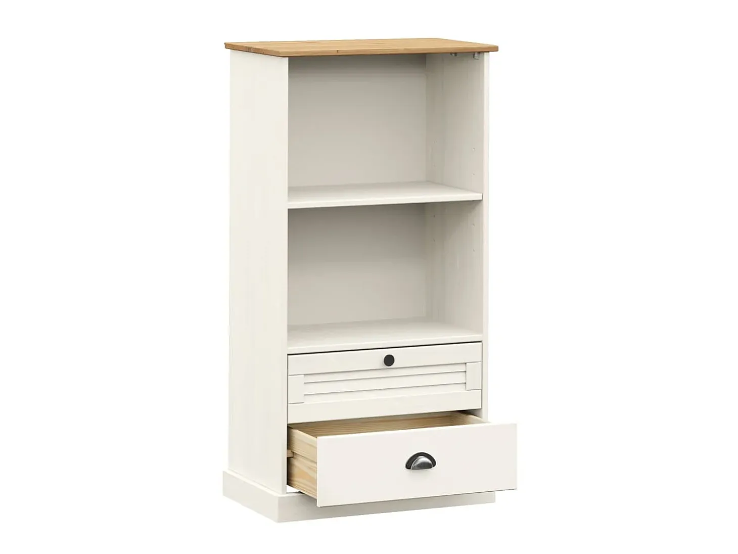 Librería VIGO madera maciza de pino blanco 60x35x114,5 cm ES23827