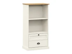 Librería VIGO madera maciza de pino blanco 60x35x114,5 cm ES23827