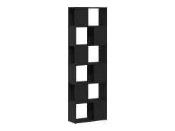 Librería/Biblioteca biombo roble negro 60x24x186 cm