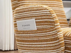 Línea 1.0 - Sillón Relax Bouclé con Reposabrazos con Bolsillos - Confort Ergonómico - Para Decorar Cualquier Habitación