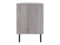 Lommel Mueble para TV madera contrachapada gris Sonoma 150x30x44,5 cm