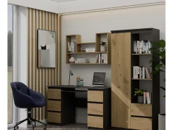 LULU - Librería colgante - Estante de pared - 100x60x16 cm - Almacenamiento de pared de salón