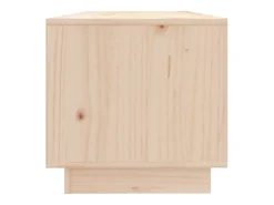 Lysira Mueble de TV de madera maciza de pino 90x35x35 cm