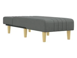 Machiel Sofá diván de tela gris oscuro