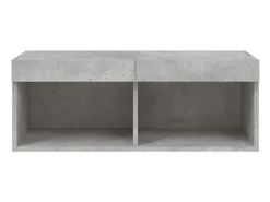 Mano Mueble para TV con luces LED gris hormigón 80x30x30 cm