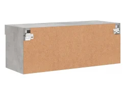 Mano Mueble para TV con luces LED gris hormigón 80x30x30 cm