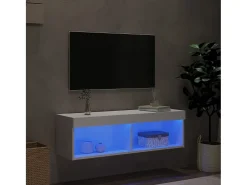 Mano Mueble para TV con luces LED blanco 100x30x30 cm