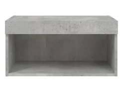 Mano Mueble para TV con luces LED gris hormigón 60x30x30 cm