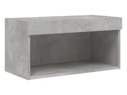 Mano Mueble para TV con luces LED gris hormigón 60x30x30 cm