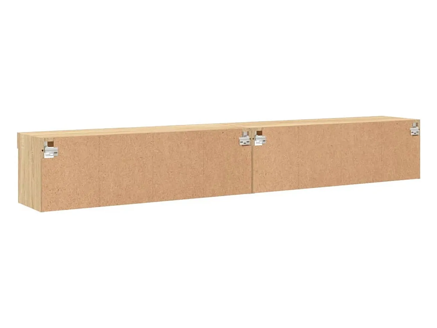 Mano Muebles de TV con luces LED 2 uds roble Sonoma 100x30x30 cm