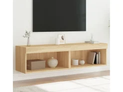 Mano Muebles para TV con luces LED 2 uds roble Sonoma 60x30x30 cm