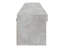 Mano Muebles para TV con luces LED 2 uds gris hormigón 60x30x30 cm