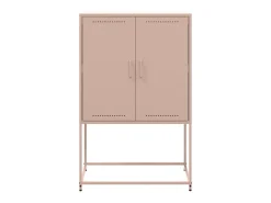 María Luz Mueble para TV de acero blanco 100,5x39x60,5 cm