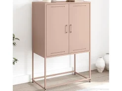 María Luz Mueble para TV de acero blanco 100,5x39x60,5 cm