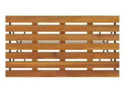 Marc-Joseph-Paul Mesa de cafetería plegable madera acacia y acero 100x54x71 cm
