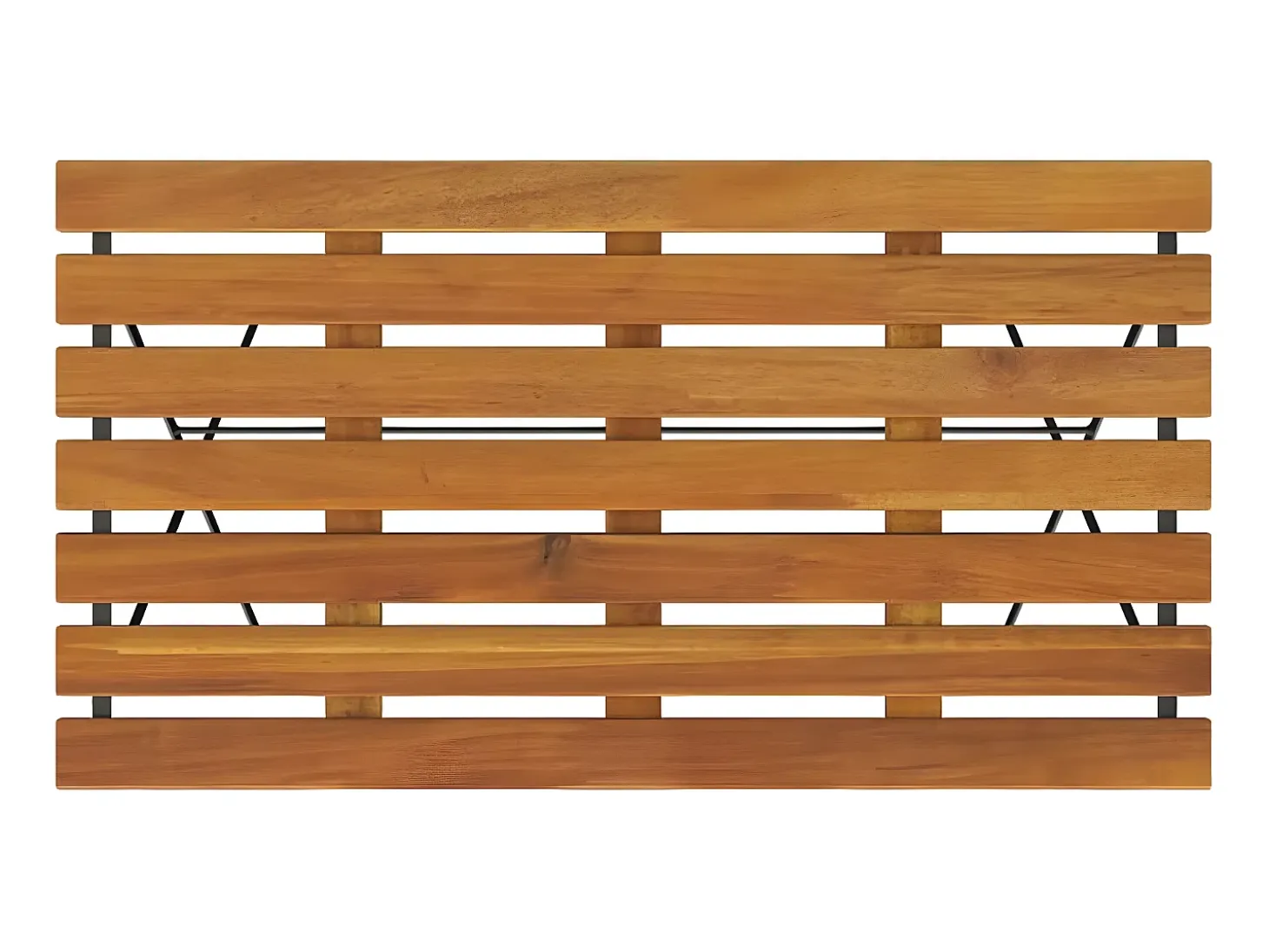 Marc-Joseph-Paul Mesa de cafetería plegable madera acacia y acero 100x54x71 cm