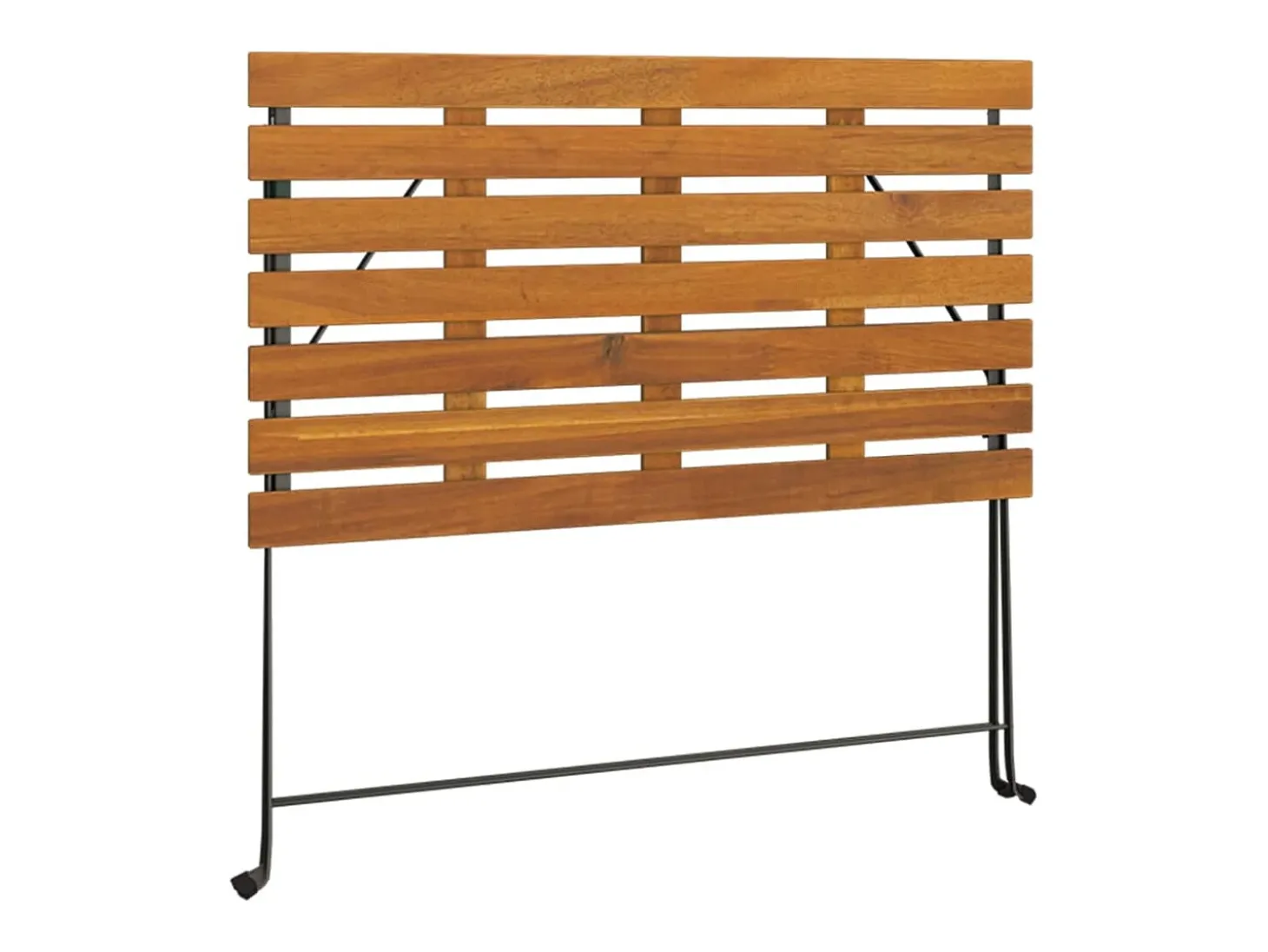 Marc-Joseph-Paul Mesa de cafetería plegable madera acacia y acero 100x54x71 cm