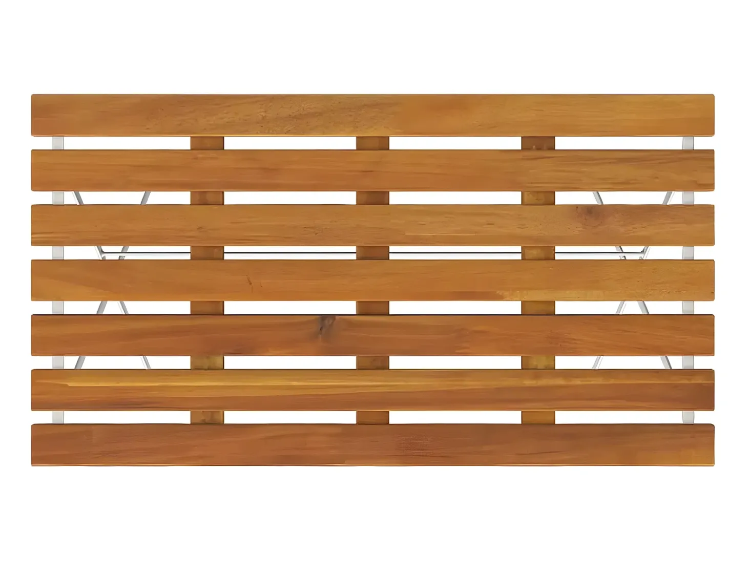 Marc-Joseph-Paul Mesa de cafetería plegable madera acacia y acero 100x54x71 cm