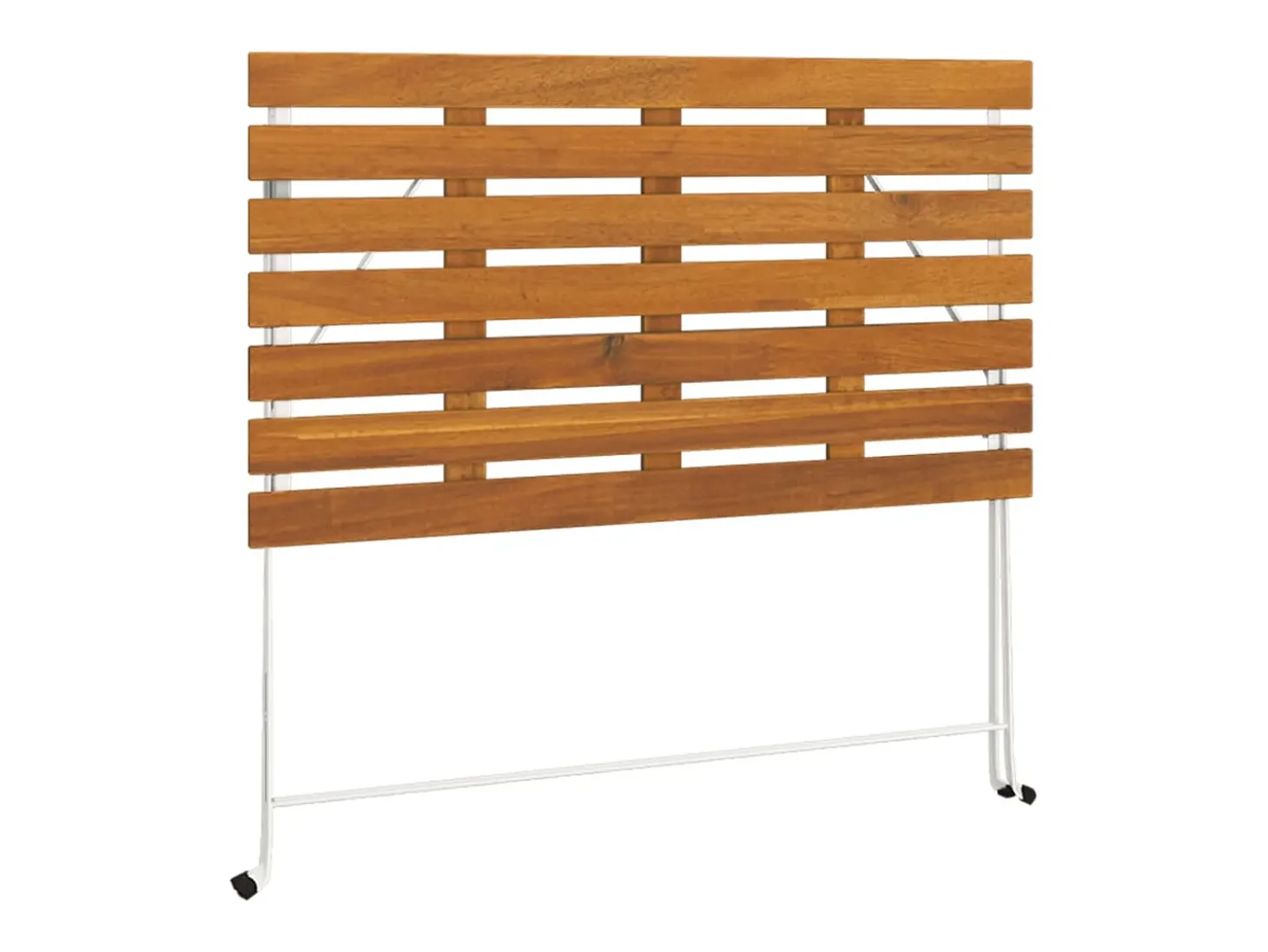 Marc-Joseph-Paul Mesa de cafetería plegable madera acacia y acero 100x54x71 cm