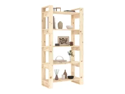 Marie-Pauline Librero/Biblioteca 80x35x160 cm Madera Maciza
