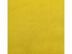 Mecedora con reposapiés Terciopelo amarillo mostaza