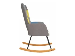 Mecedora de tela de patchwork