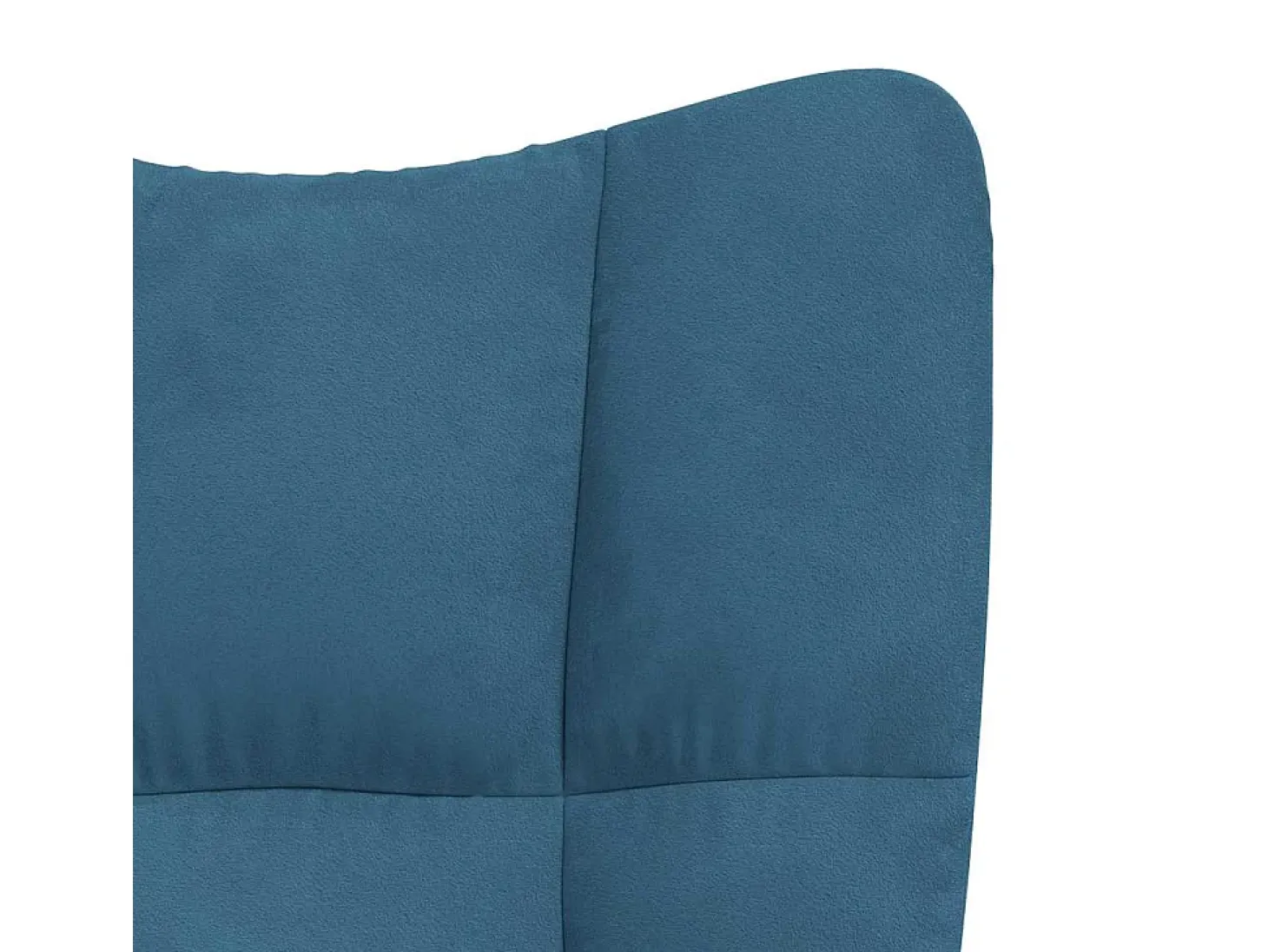 Mecedora de terciopelo azul