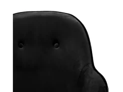 Mecedora de terciopelo negro